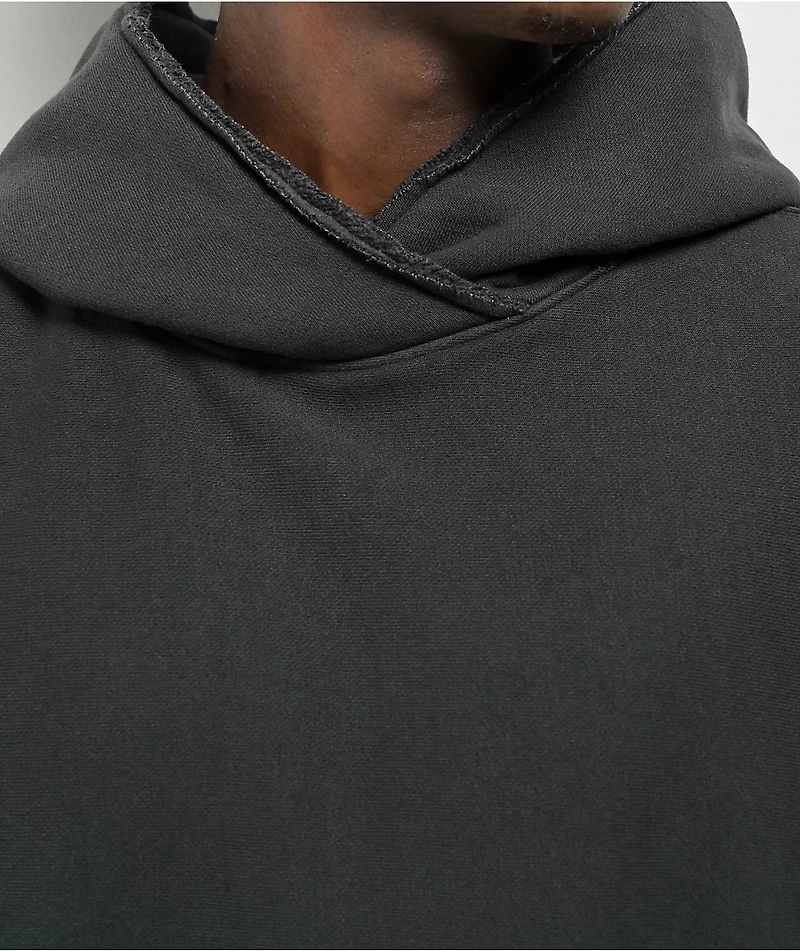 Champion Reverse Weave Crossover Black Vintage Dye Hoodie