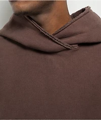 Champion Reverse Weave Crossover Warm Chocolate Brown Vintage Dye Hoodie