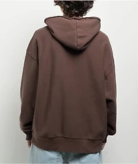 Champion Reverse Weave Crossover Warm Chocolate Brown Vintage Dye Hoodie