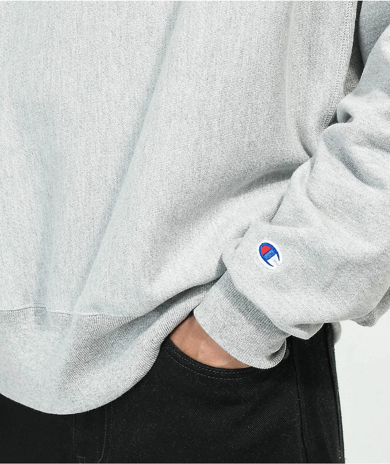 Champion Reverse Weave Grey Crewneck Sweatshirt