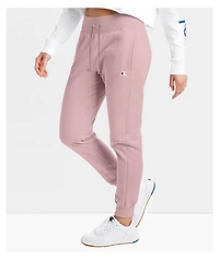 Champion Reverse Weave Pink Beige Jogger Sweatpants