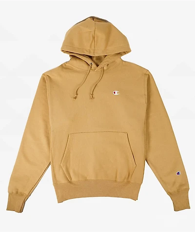 Champion Reverse Weave Small C Sand Hoodie