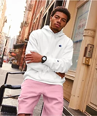 Champion Reverse Weave White Pullover Hoodie