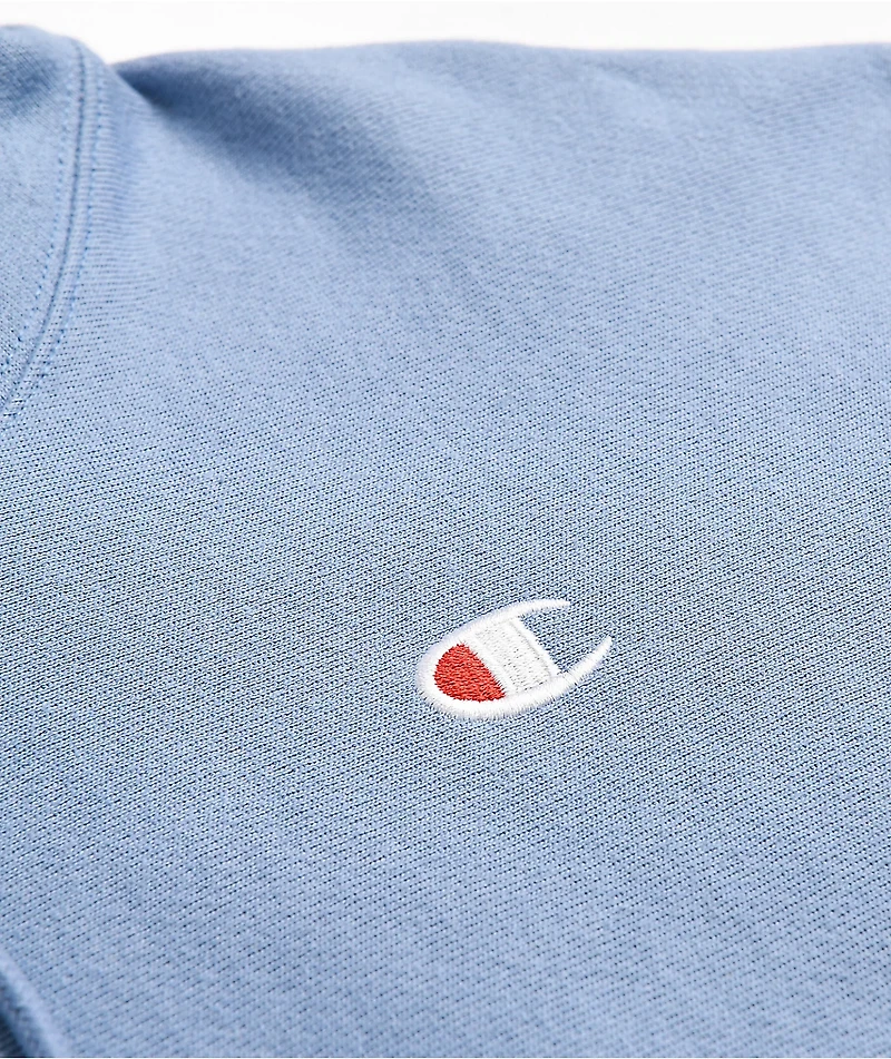 Champion Reverse Weave Wildflower Blue Hoodie