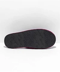 Champion Sleepover Lux Red & Gold Velvet Slippers