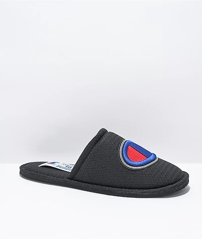 Champion Sleepover Sport Black Slippers