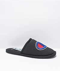 Champion Sleepover Sport Black Slippers