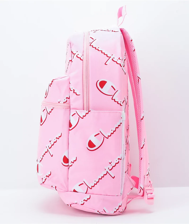 Champion Supercize Allover Repeat Pink Backpack