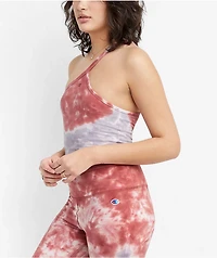 Champion Unity Dye Red & Grey Tie Asymmetrical Crop Cami Tank Top