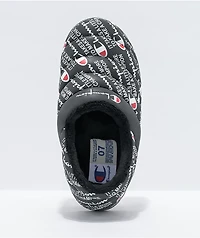 Champion Varsity Reflective Black & White Slippers