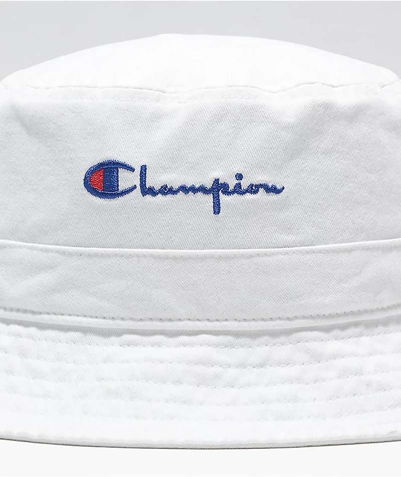 Champion Washed White Bucket Hat
