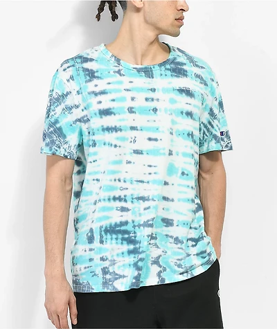 Champion Wave Blue & Grey Tie Dye T-Shirt