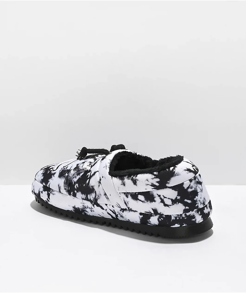 Champion Women's University Black & White Tie Dye Scarlet Slippers