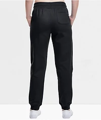 Champion Womens's Reverse Weave Black & Pink Jogger Sweatpants