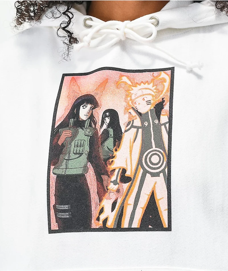 Champion x Naruto Uzumaki Reverse Weave White Hoodie