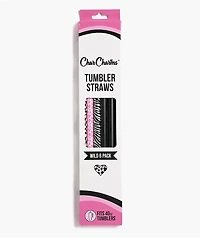 CharCharms Animal Print 6 Pack 40oz Tumbler Straws