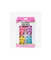 CharCharms Star 4-Pack Straw Toppers