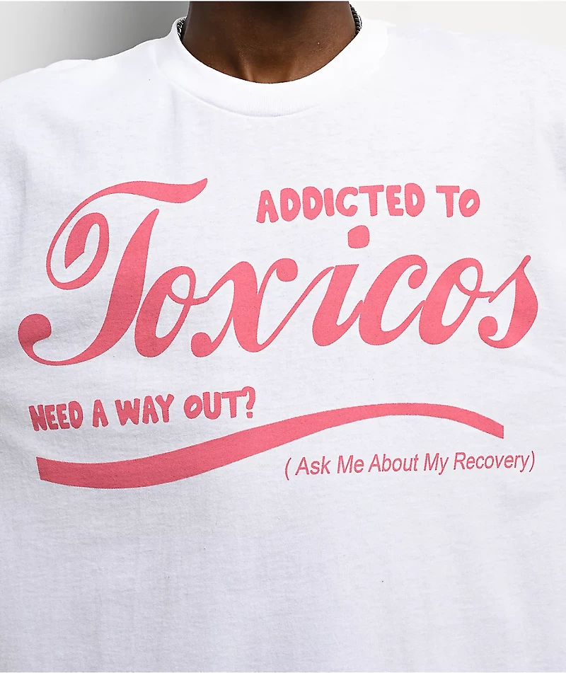 Chicos Toxicas Addicted To Toxicas White T-Shirt