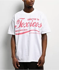 Chicos Toxicas Addicted To Toxicas White T-Shirt