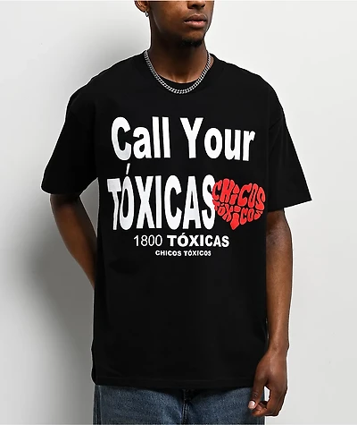 Chicos Toxicos 1-800 Black T-Shirt