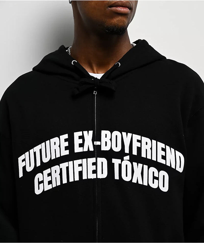 Chicos Toxicos Future Ex Boyfriend Black Zip Hoodie