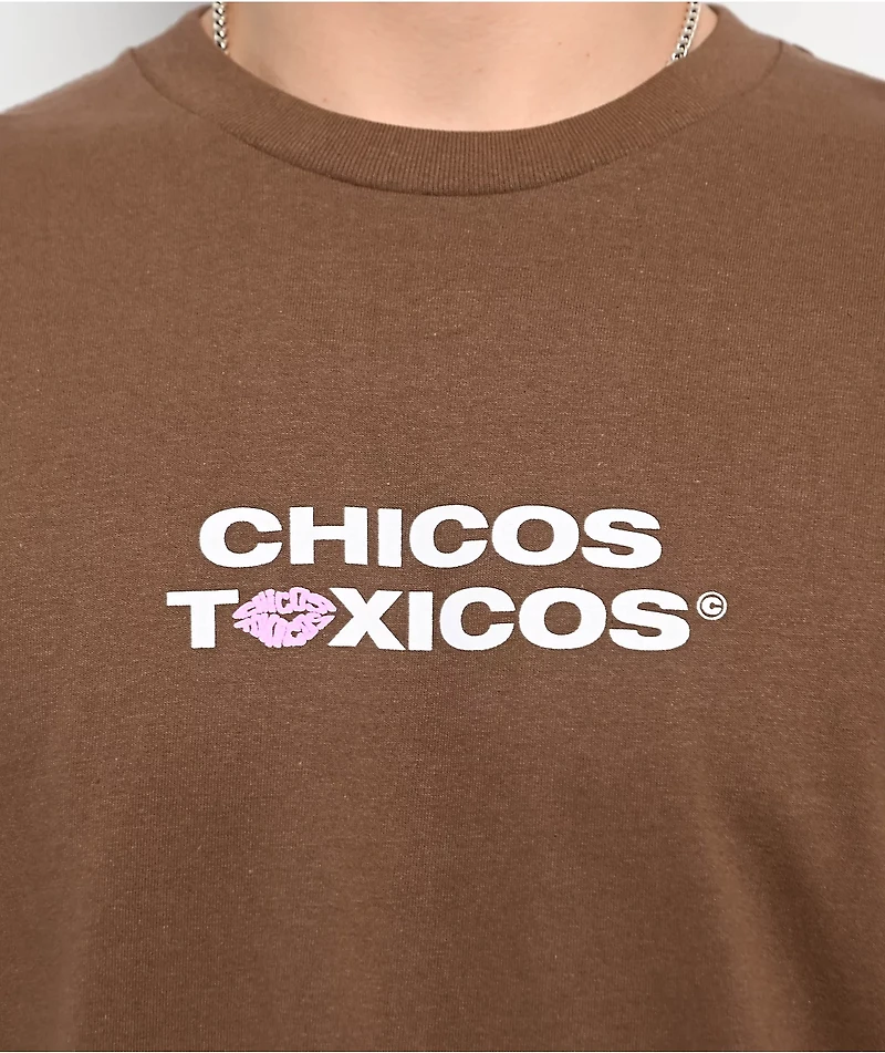 Chicos Toxicos In Toxicas We Trust Brown T-Shirt