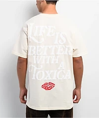Chicos Toxicos Life With A Toxica Natural T-Shirt