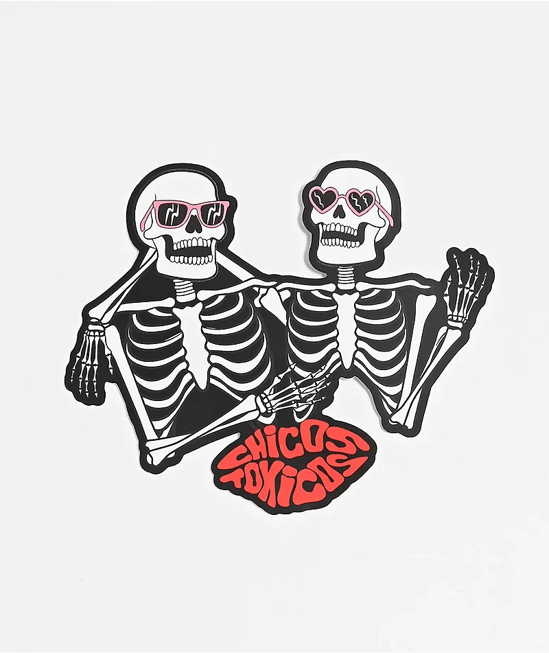 Chicos Toxicos Skeleton Sticker