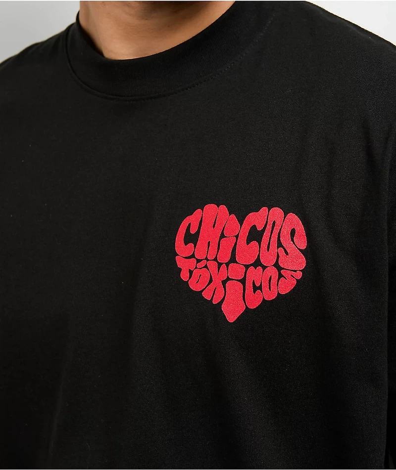 Chicos Toxicos Toxicas Have My Heart Black T-Shirt