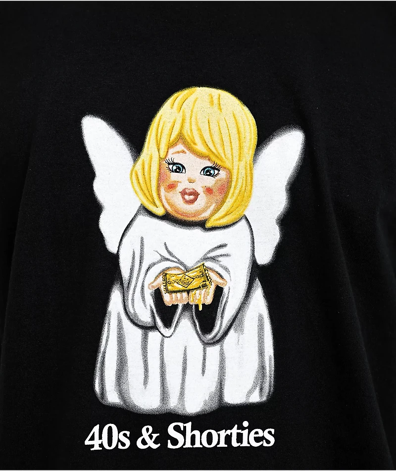 Chicos Toxicos x 40s & Shorties Angels Black T-Shirt