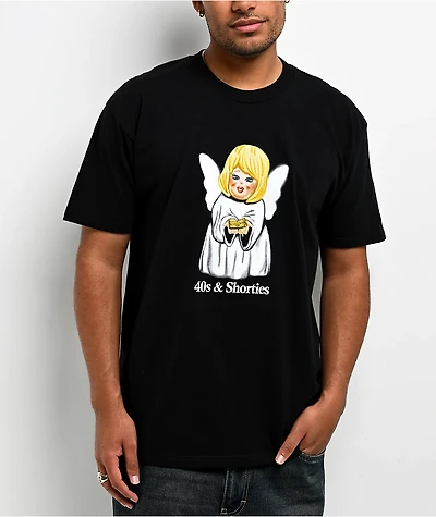 Chicos Toxicos x 40s & Shorties Angels Black T-Shirt