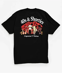 Chicos Toxicos x 40s & Shorties Caguamas Black T-Shirt