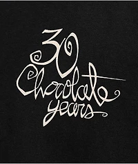 Chocolate 30 Years Garment Dye Black T-Shirt