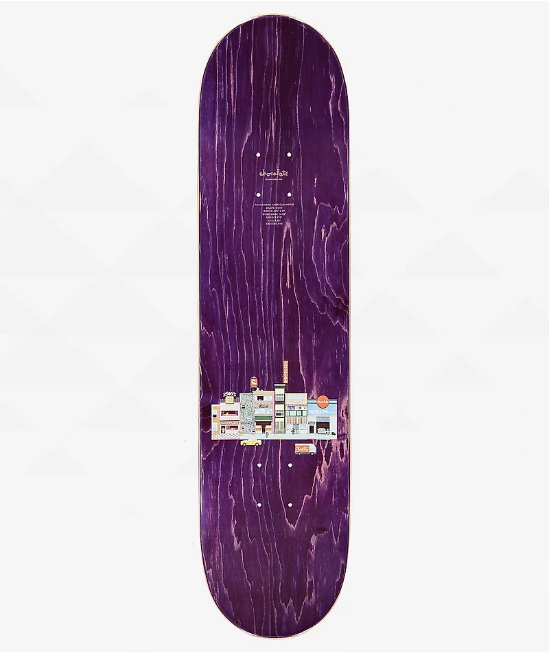 Chocolate Aikens Pixel City 8.0" Skateboard Deck