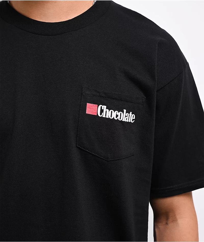 Chocolate Bandito Black Pocket T-Shirt
