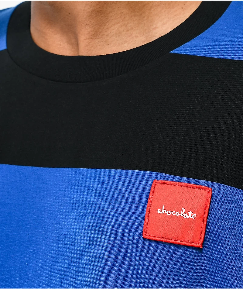 Chocolate Red Square Black & Blue T-Shirt