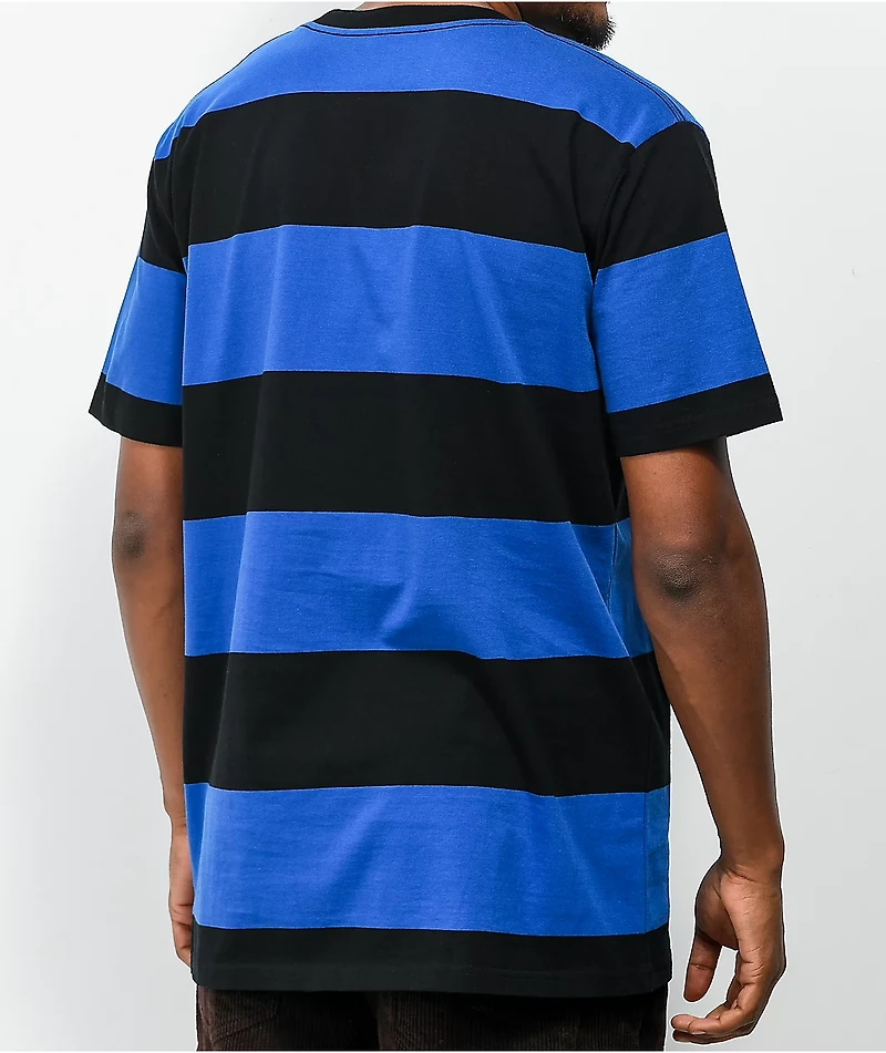 Chocolate Red Square Black & Blue T-Shirt