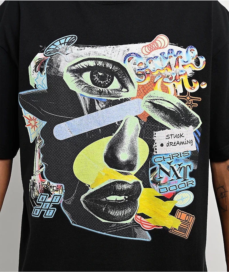 Chrisnxtdoor Stuck Dreamin Black T-Shirt