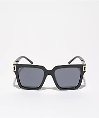 Chunky Lux Black Square Sunglasses