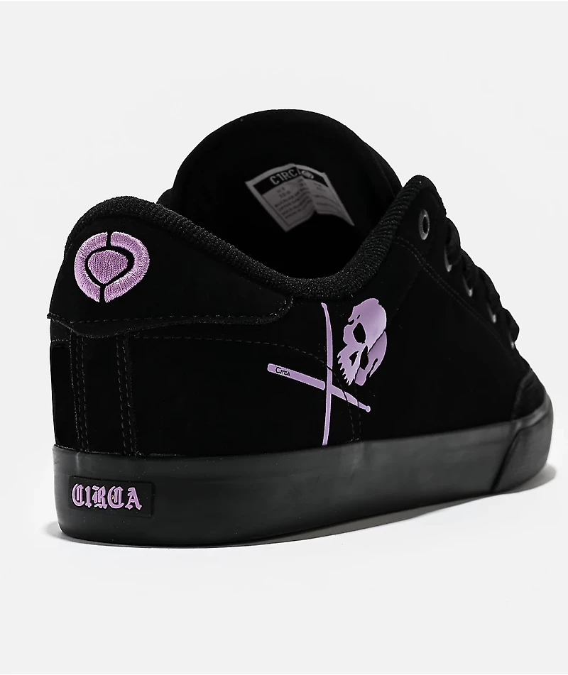 Circa Buckler Black & Lilac Skate Shoes