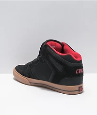 Circa Lopez 99 Mid Black & Gum Skate Shoes