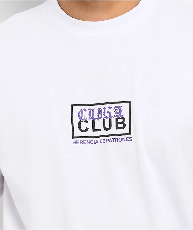 Clika by Herencia de Patrones x Pro Club Heavyweight White T-Shirt