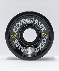 Cloud Ride 69mm 78a Black Cruiser Wheels