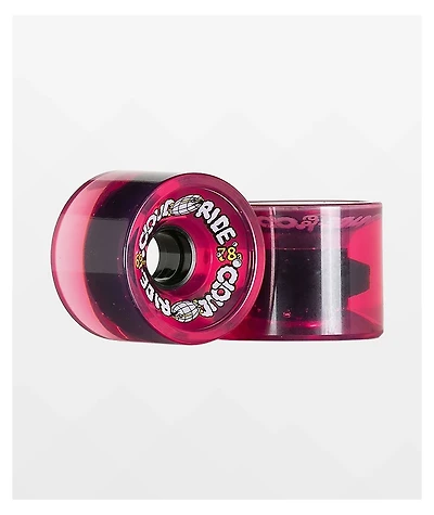 Cloud Ride Clear Pink 69mm 78a Cruiser Skateboard Wheels