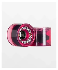 Cloud Ride Clear Pink 69mm 78a Cruiser Skateboard Wheels