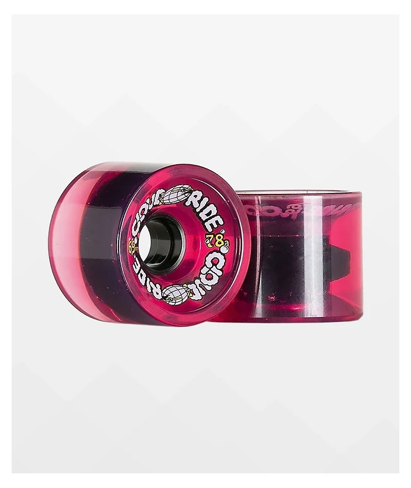 Cloud Ride Clear Pink 69mm 78a Cruiser Wheels