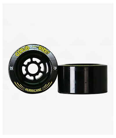 Cloud Ride Hurricane Black 90mm 78a Cruiser Wheels
