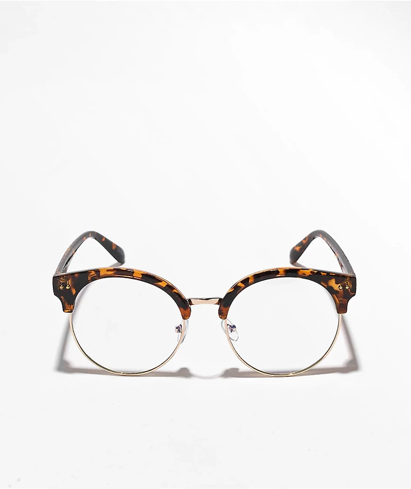 Club Modified Tortoise Blue Light Glasses