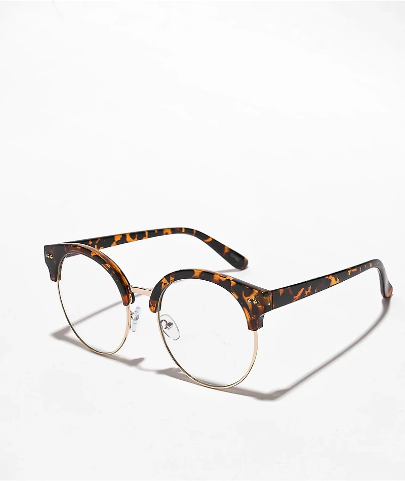 Club Modified Tortoise Blue Light Glasses
