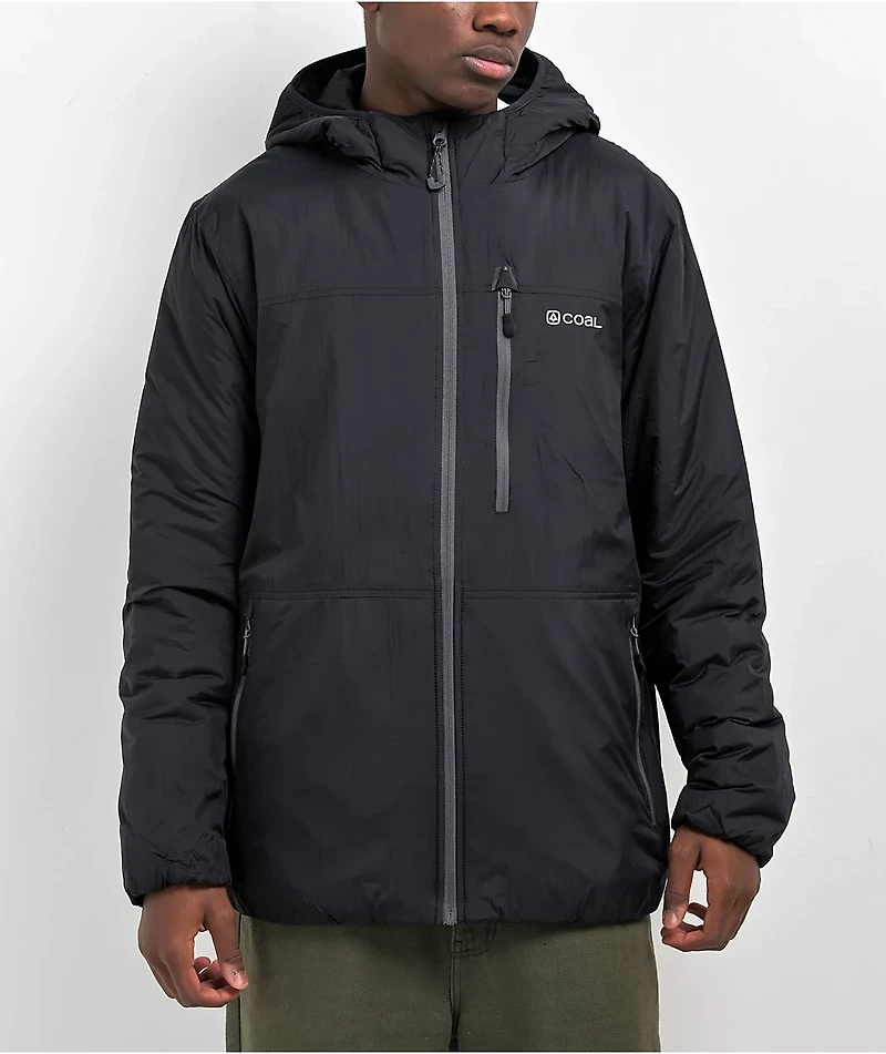 Coal Crescent Black Mid Layer Snowboard Jacket